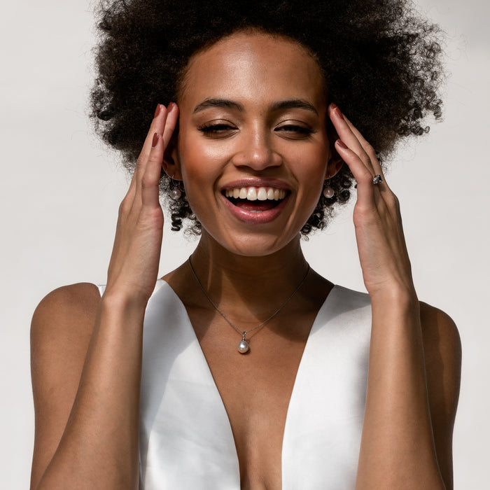 Dower & Hall 9k Gold & South Sea Pearl Waterfall Pendant