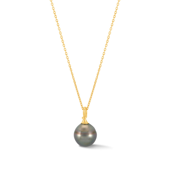 dower & hall 9k Gold & Tahitian Pearl Waterfall Pendant