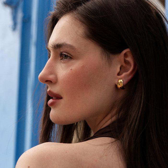 Dower & Hall Chunky Tapering Half Hoop Nomad Earrings