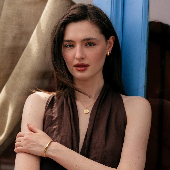 Dower & Hall Chunky Tapering Half Hoop Nomad Earrings