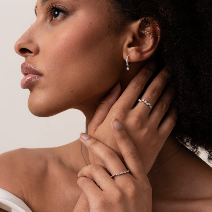 Dower & Hall 14k Dotty Eternity Narrative Ring