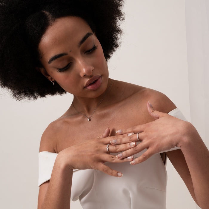 Dower & Hall 14k Dotty Eternity Narrative Ring