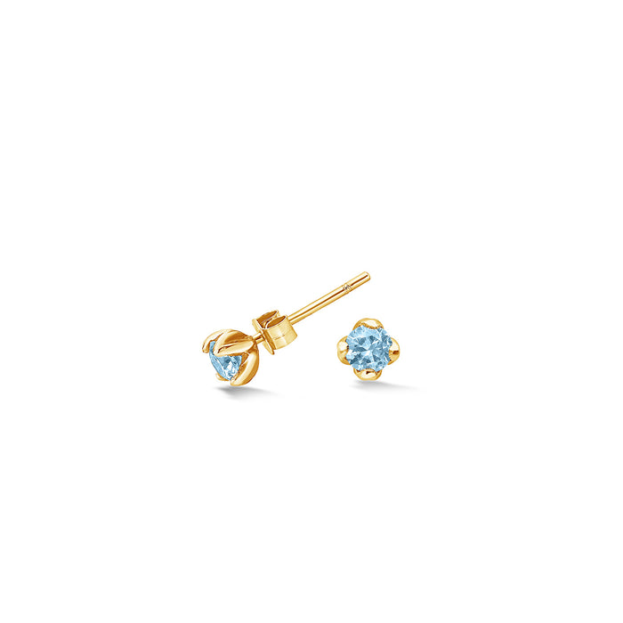 dower & hall 14k Gold & Aquamarine Stargazer Studs
