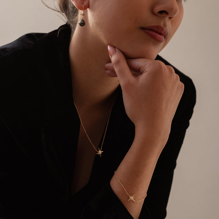 Dower & Hall 14k Gold & Diamond North Star Pendant