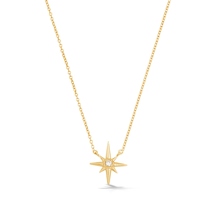 dower & hall 14k Gold & Diamond North Star Pendant