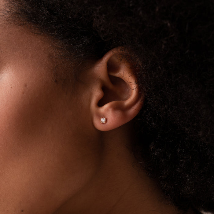 Dower & Hall 14k Gold & Diamond Star Studs