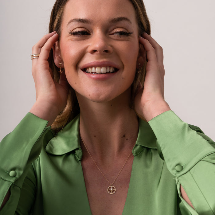 Dower & Hall 14k Gold & Diamond True North Pendant