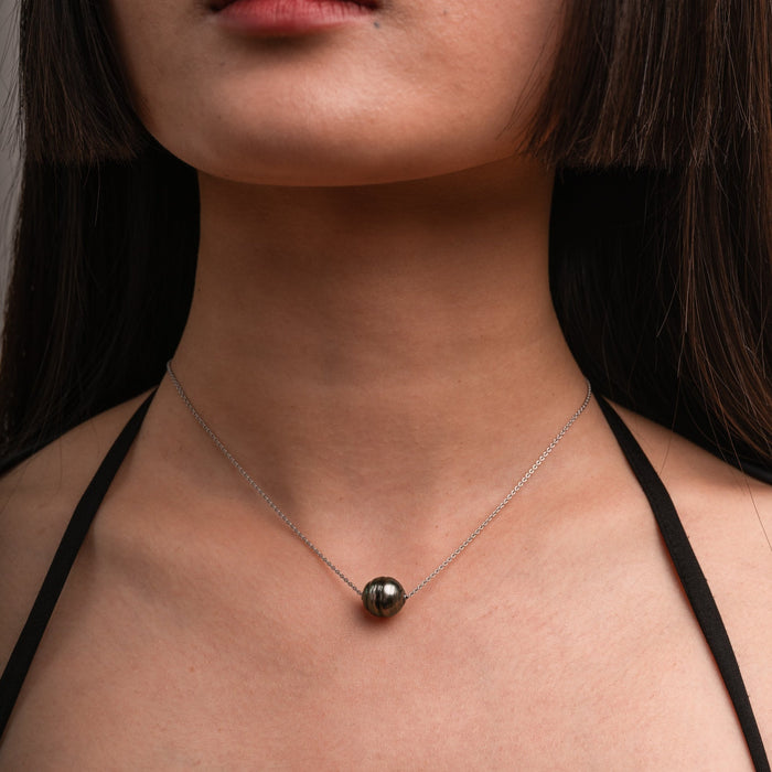Dower & Hall 14k Gold & Small Tahitian Pearl Pendant