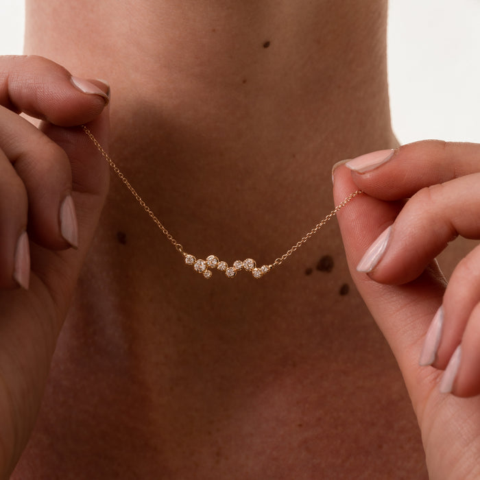 Dower & Hall 14k Gold Stargazer Ten Diamond Pendant