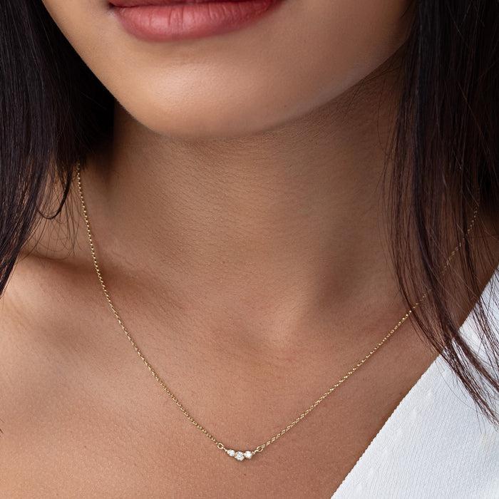 Dower & Hall 14k Gold Stargazer Trio Diamond Pendant