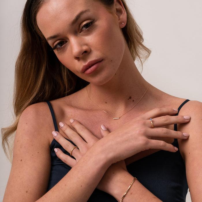 Dower & Hall 14k Gold Twist Narrative Ring