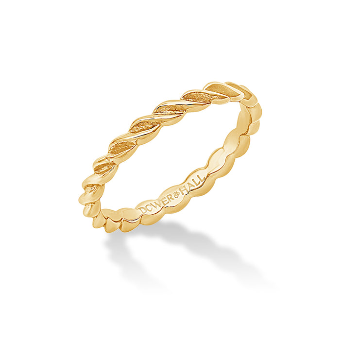 dower & hall 14k Gold Twist Narrative Ring