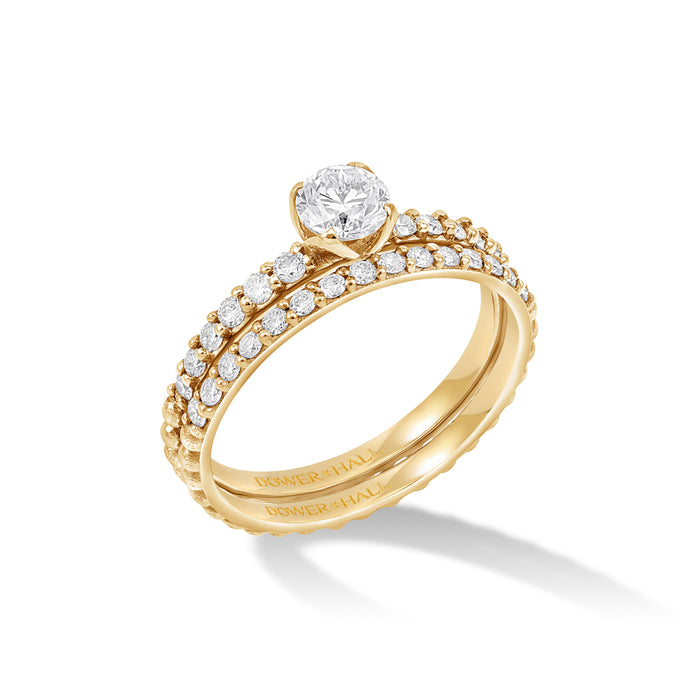 dower & hall 14k Lily Narrative Ring Stack