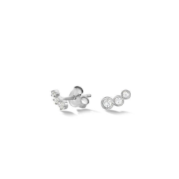 Dower & Hall 14k Stargazer Diamond Trio Studs
