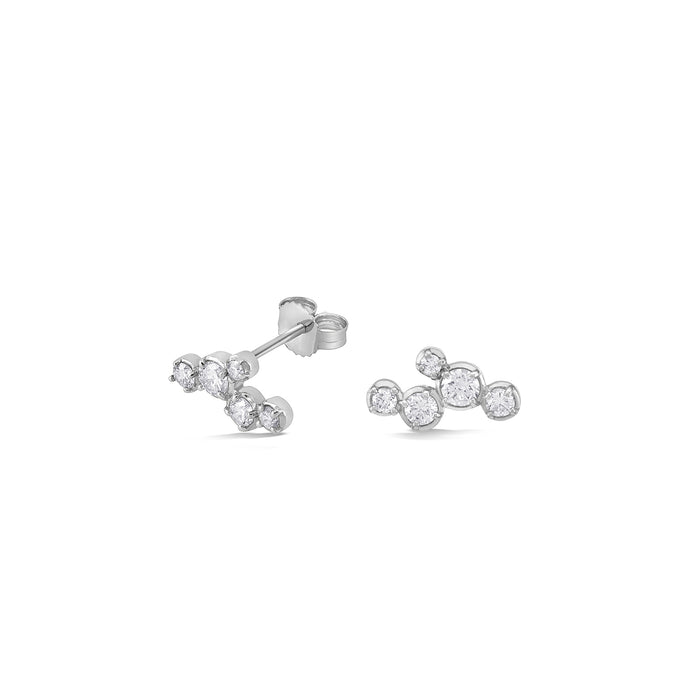 Dower & Hall 14k Stargazer Five Diamond Ear-Studs