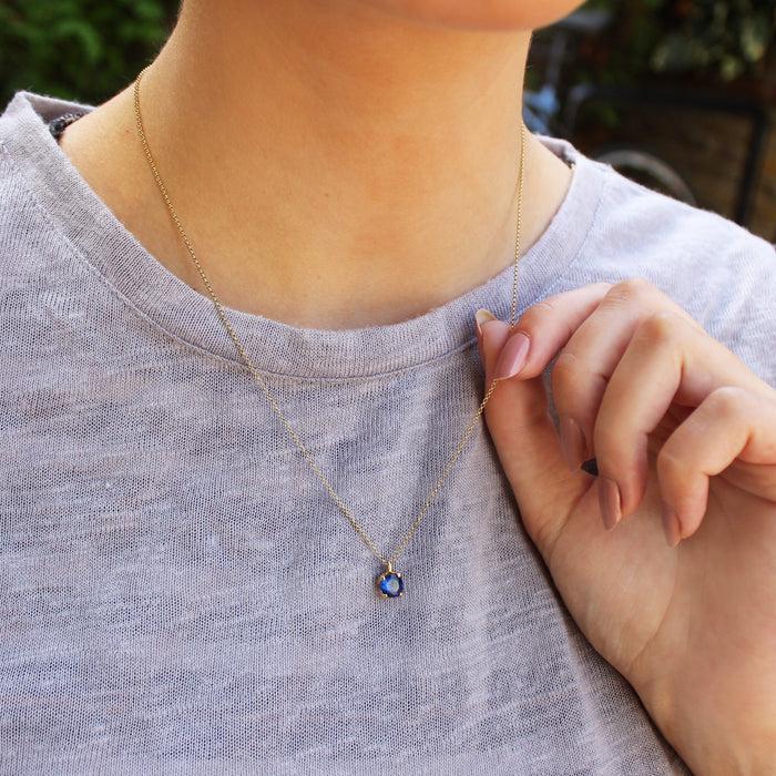 Dower & Hall 18k Aquamarine Stargazer Pendant - 0.90ct