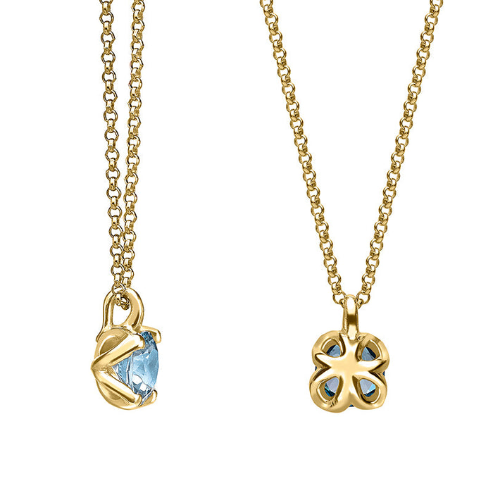 Dower & Hall 18k Aquamarine Stargazer Pendant - 0.90ct