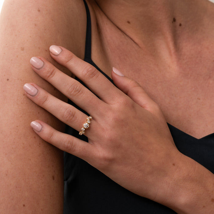 Dower & Hall 18k Diamond Stargazer Ring - 0.66ct