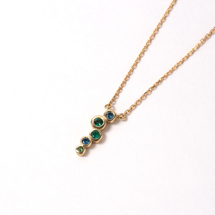 Dower & Hall 18k Emerald Green Small Cascade Pendant