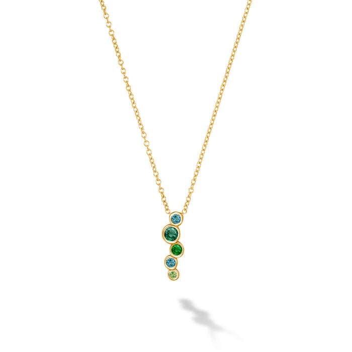 dower & hall 18k Emerald Green Small Cascade Pendant