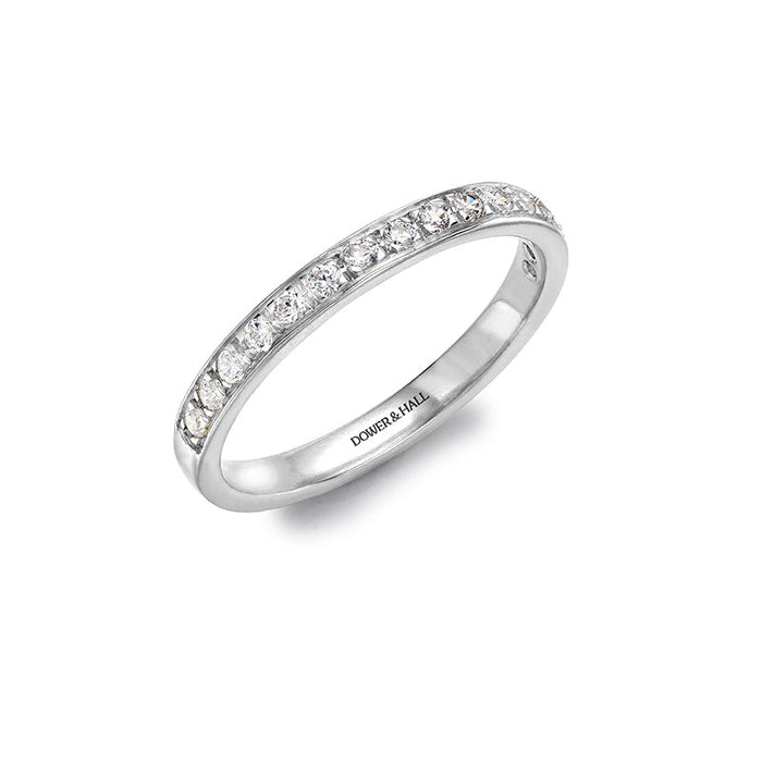 dower & hall 18k Exquisite 2.5mm Eternity Band Ring