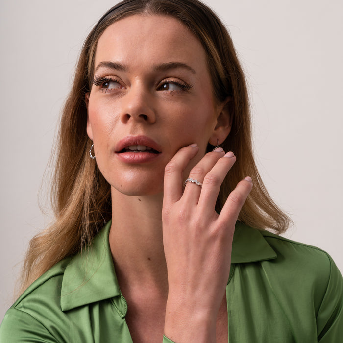 Dower & Hall 18k Gold & Diamond Fine Cascade Ring