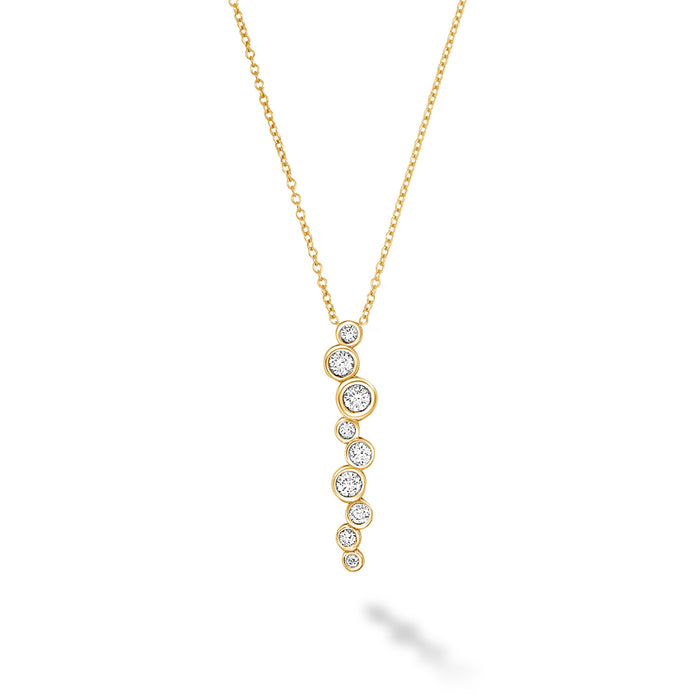 dower & hall 18k Gold & Diamond Long Cascade Pendant