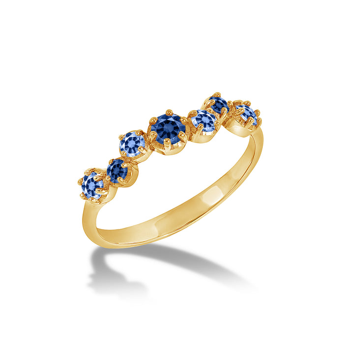 dower & hall 18k Gold & Sapphire Stargazer Ring