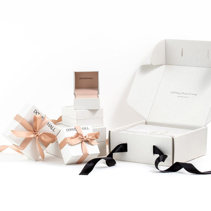 Dower & Hall 18k Medium Halo Style Diamond Set Band