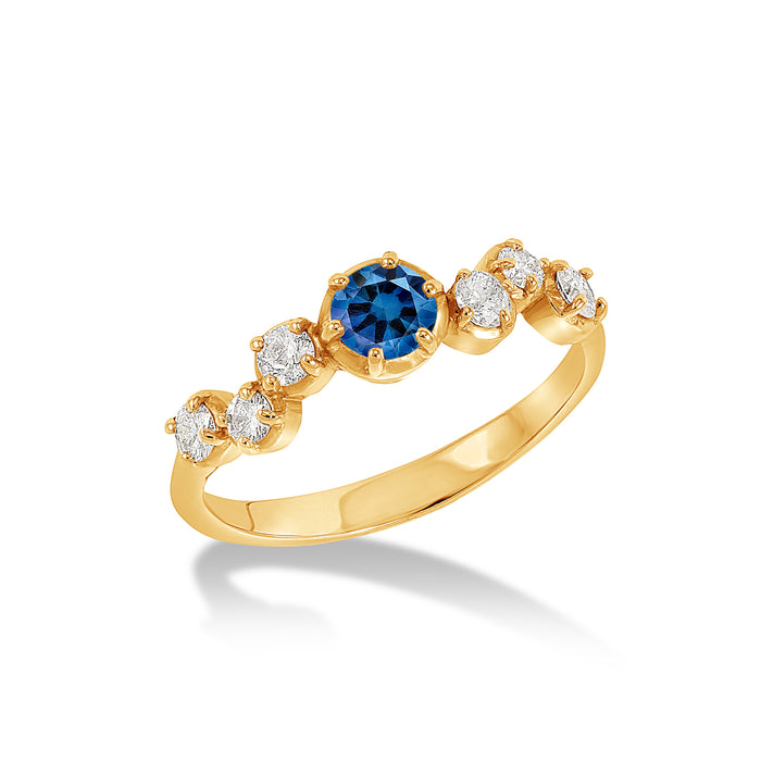dower & hall 18k Sapphire & Diamond Stargazer Ring