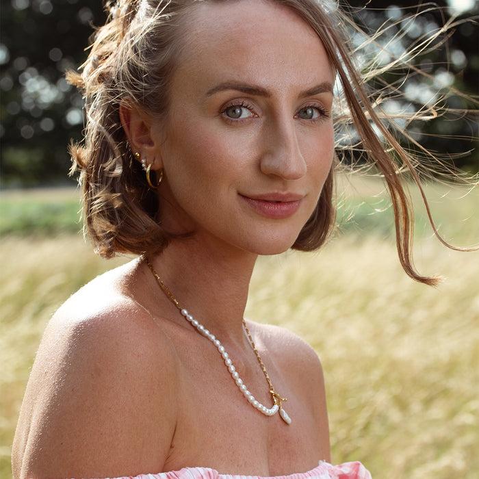 Dower & Hall 20mm Hammered Hoop Nomad Earrings