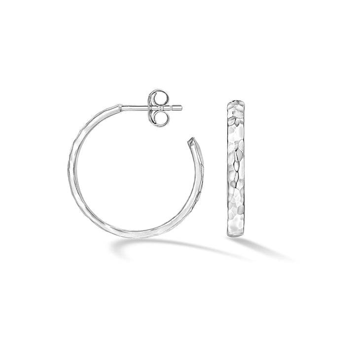 Dower & Hall 20mm Hammered Hoop Nomad Earrings