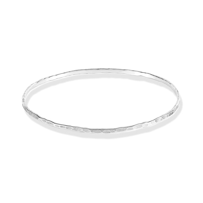 dower & hall 2mm Hammered Nomad Bangle