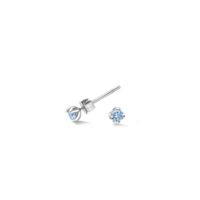dower & hall 3mm Aquamarine Orissa Studs