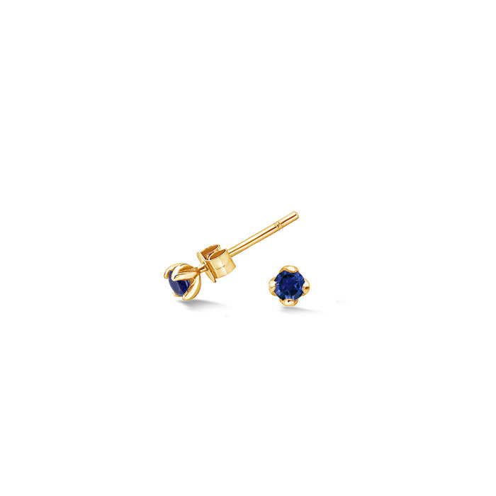 dower & hall 3mm Blue Sapphire Orissa Studs