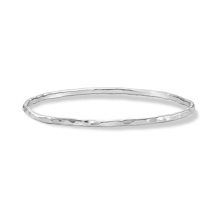Dower & Hall 3mm Hammered Nomad Bangle