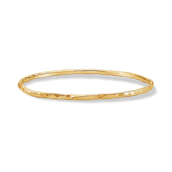 dower & hall 3mm Hammered Nomad Bangle