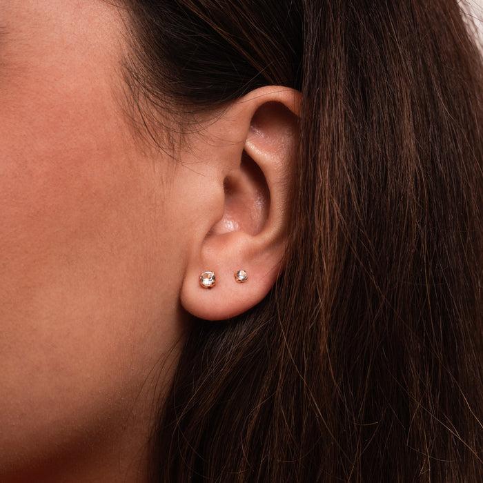 Dower & Hall 3mm White Sapphire Orissa Studs