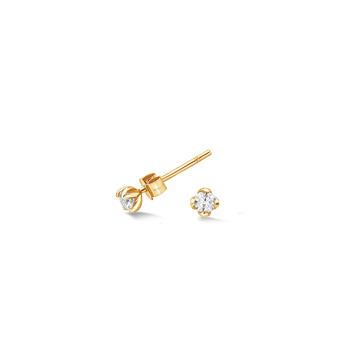 dower & hall 3mm White Sapphire Orissa Studs