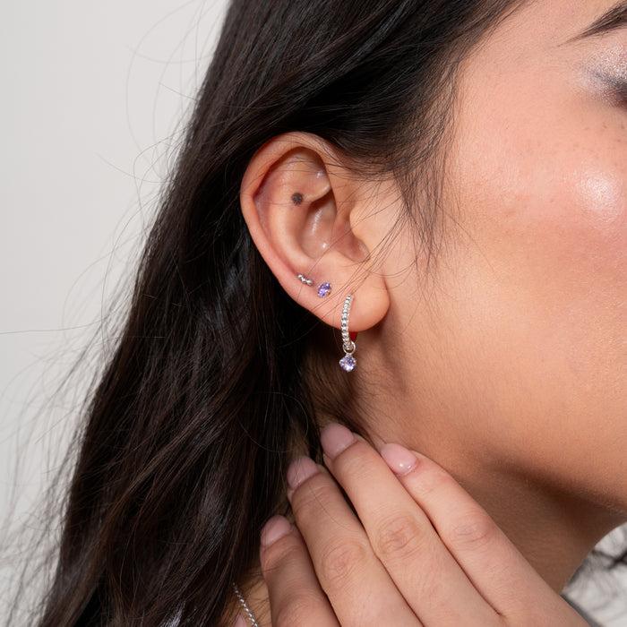 Dower & Hall 4mm Amethyst Orissa Studs