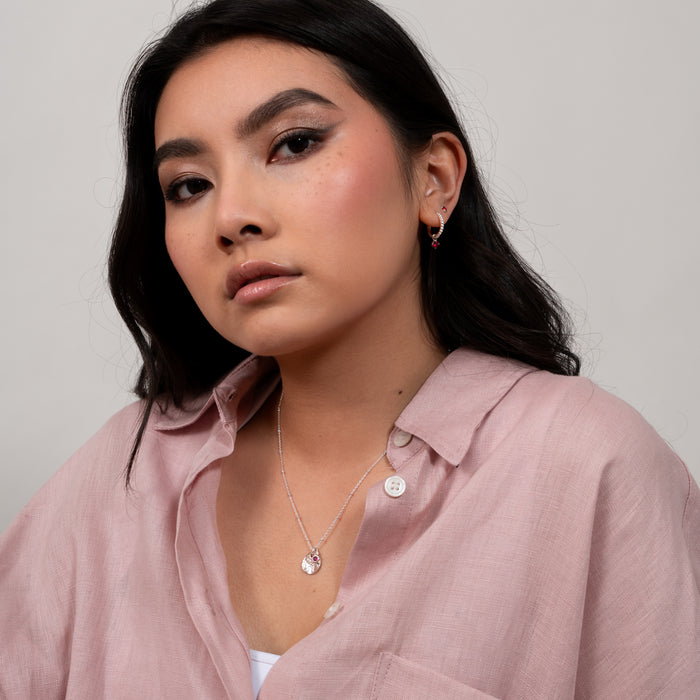 Dower & Hall 4mm Garnet Orissa Studs