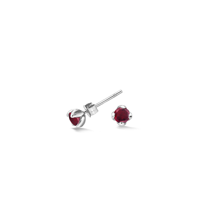 dower & hall 4mm Garnet Orissa Studs