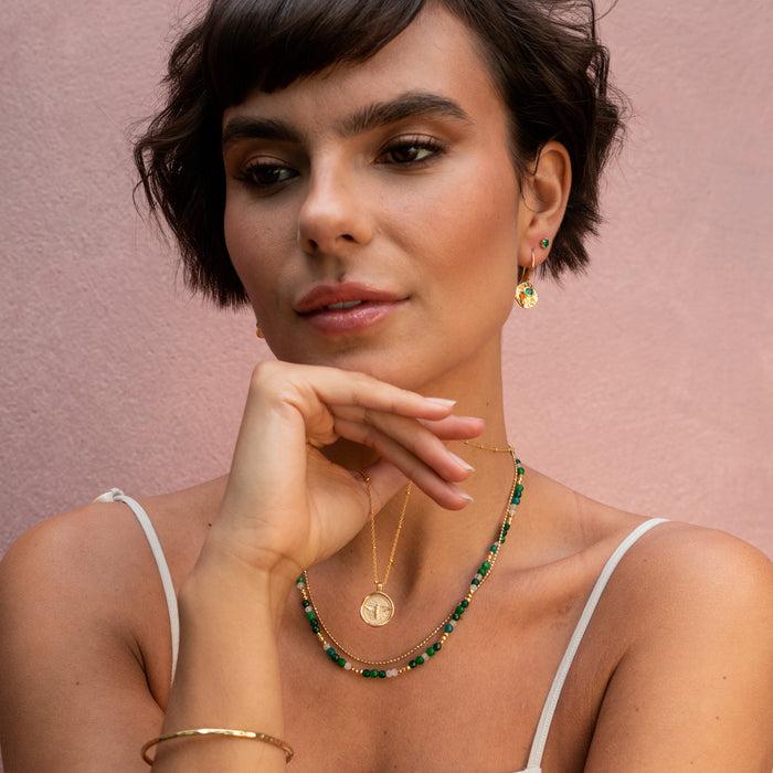 Dower & Hall 4mm Green Garnet Orissa Studs