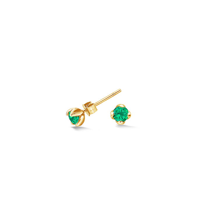 dower & hall 4mm Green Garnet Orissa Studs