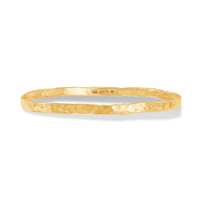 dower & hall 4mm Hammered Nomad Bangle