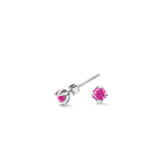dower & hall 4mm Pink Tourmaline Orissa Studs