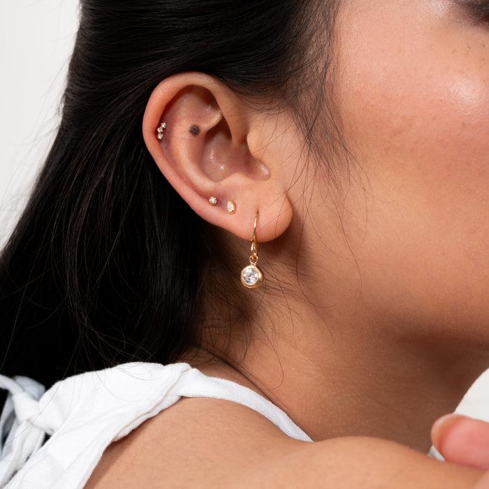 Dower & Hall 9k Diamond Labret