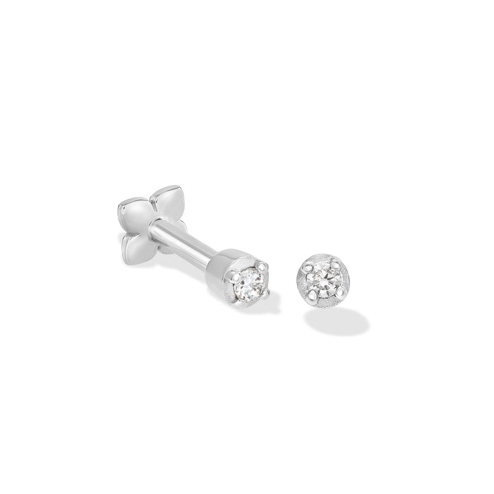 Dower & Hall 9k Diamond Solitaire Labret