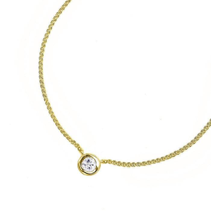 Dower & Hall 9k Gold & Diamond Dew Pendant