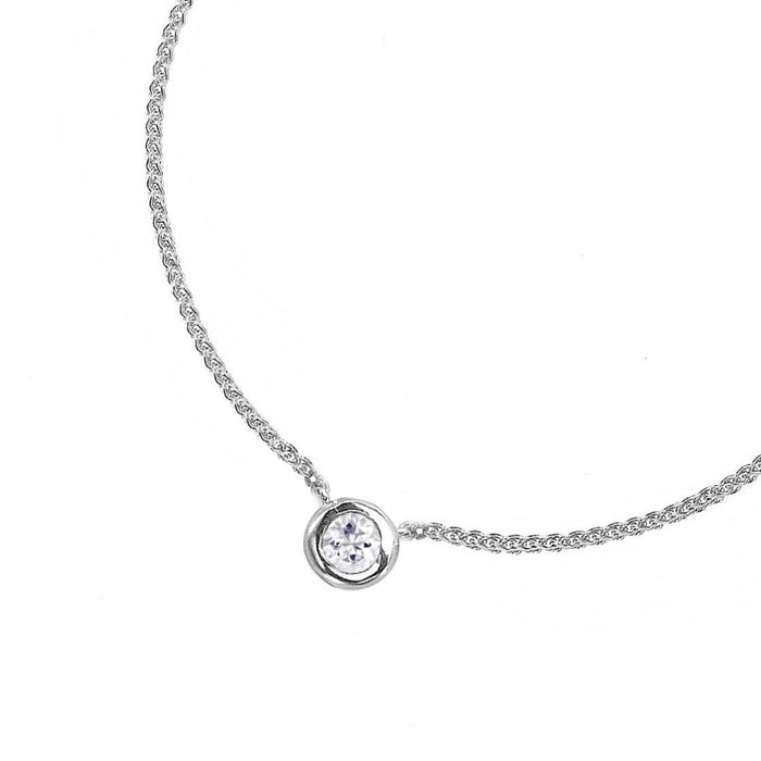 dower & hall 9k Gold & Diamond Dew Pendant